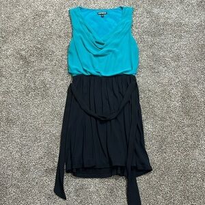 Vintage Express dress small. Wedding. Date night. Business casual. Teal aqua